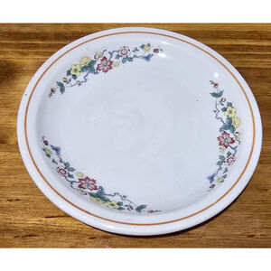 Vintage Syracuse China Restaurant Ware Plate Floral USA 1962 - Mid Century